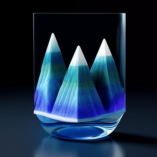 addison 3D glass mountain range