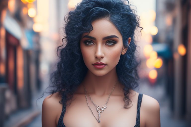 Girls With Black Curly Hair And Blue Eyes