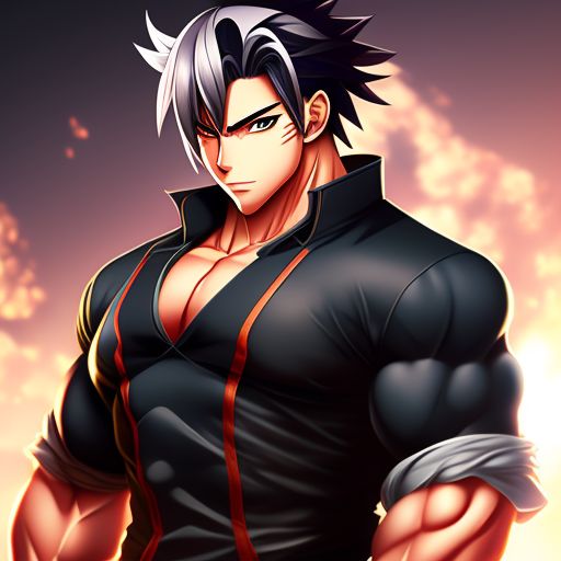 legal-jackal584: anime character in chef clothes with muscles