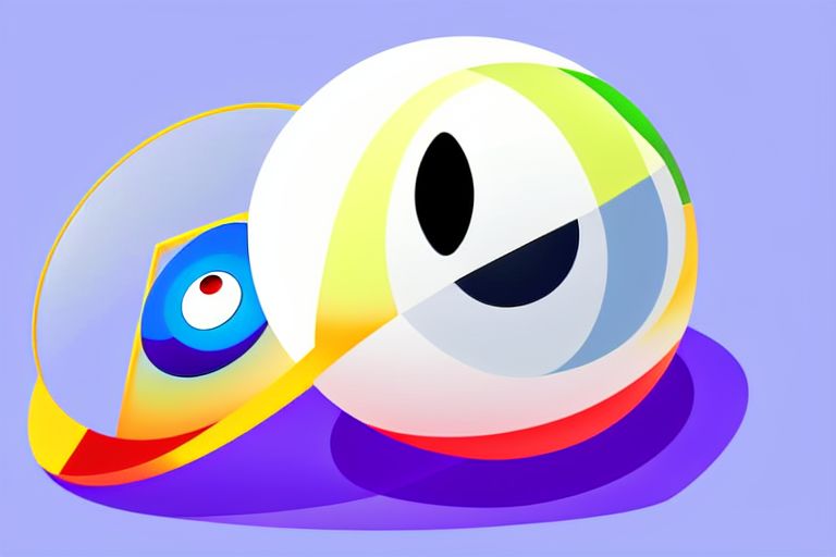common-corgi92: one, alone, beach ball with eyes, 2d game, unity character,  right side only, no background