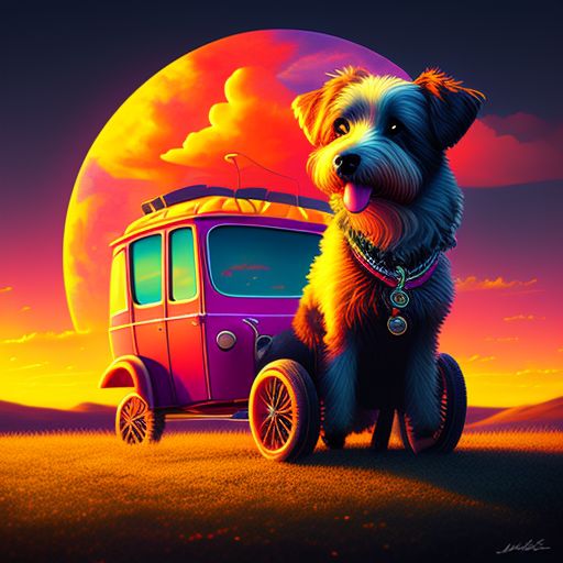 plush-pigeon822: Dog ride car
