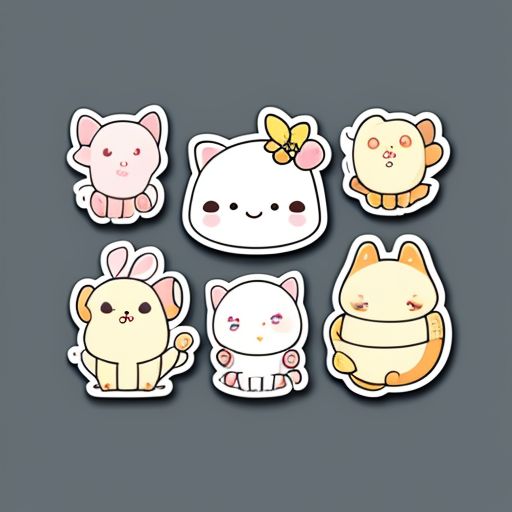 idle-slug600: spring animals theme cute sticker design cute ...