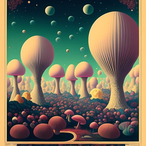 Darkenrahl: mushrooms, vibrant and surreal worlds, mysteries of the ...