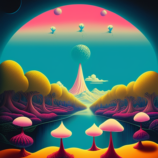 Darkenrahl: mushrooms, vibrant and surreal worlds, mysteries of the ...