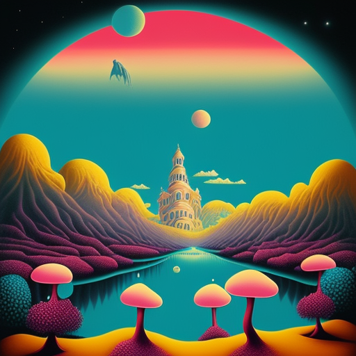 Darkenrahl: mushrooms, vibrant and surreal worlds, mysteries of the ...