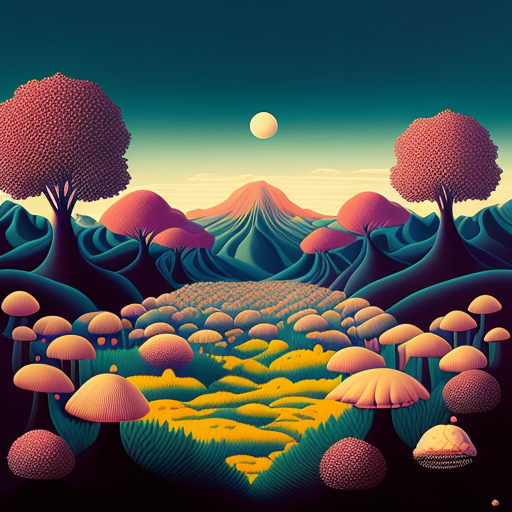 Darkenrahl: mushrooms, vibrant and surreal worlds, mysteries of the ...