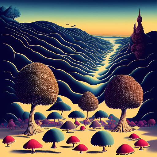 Darkenrahl: mushrooms, vibrant and surreal worlds, mysteries of the ...