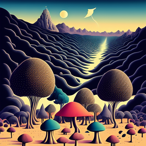 Darkenrahl: mushrooms, vibrant and surreal worlds, mysteries of the ...