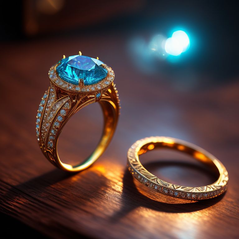 Diamond Ring On Table