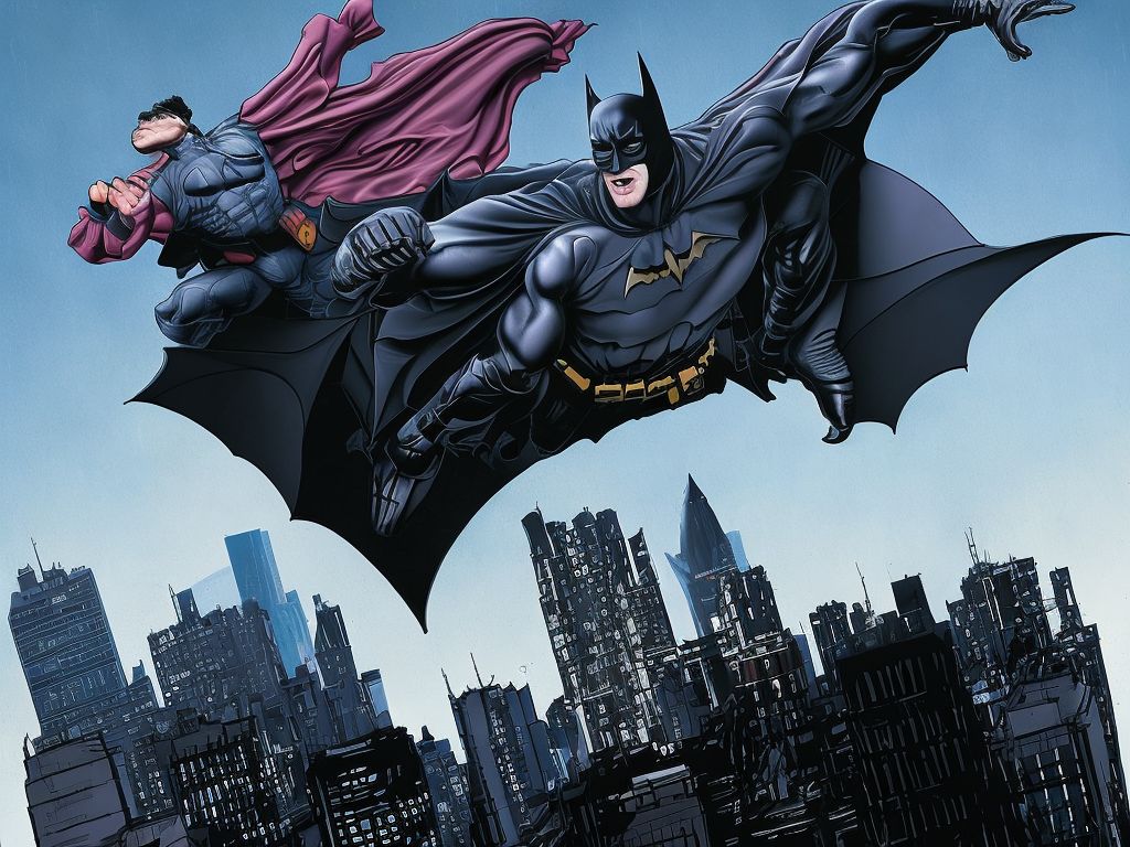 muddy-loris639: Batman and Robin jumping from batmobile