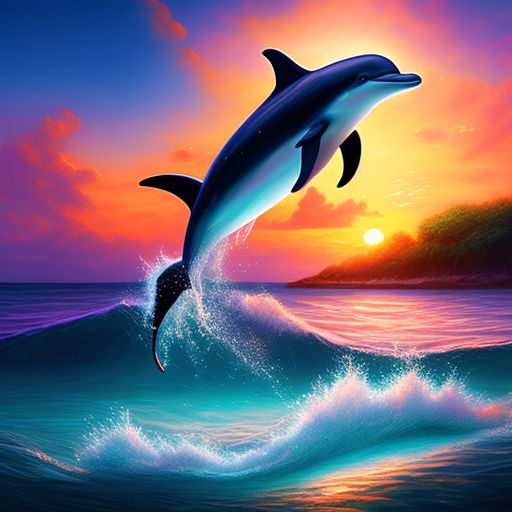 dolphins jumping out of the water drawings