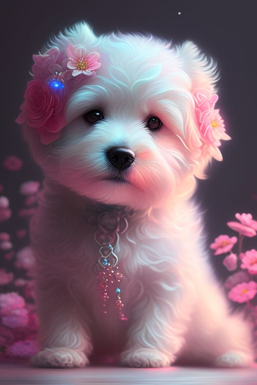 cute pink puppies wallpaper