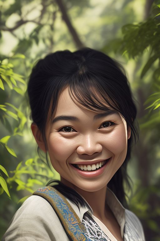 Fedoraxsa A Photograph Of A Cute Thai Woman Smiling In The Forest National Geographic