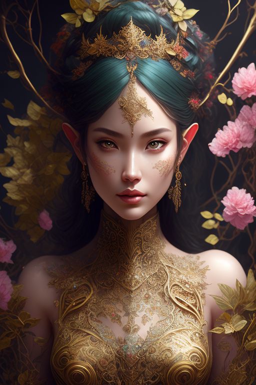 Young Flower Princess - AI Generated Artwork - NightCafe Creator