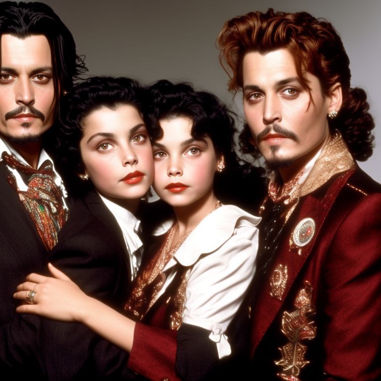 Sherilyn Fenn And Johnny Depp