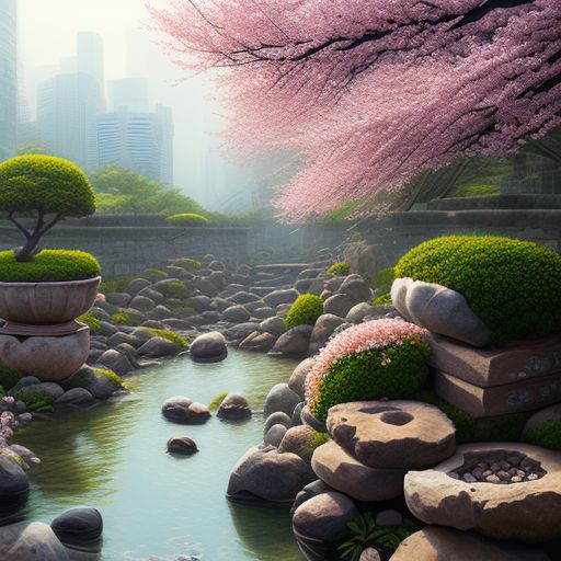 worldlycrow60 Absolutely stunning Bonzai kwanzan cherry blossom tree in lovely elaborately