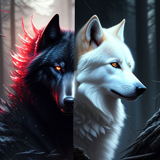 Red Eyed Wolf Wallpaper