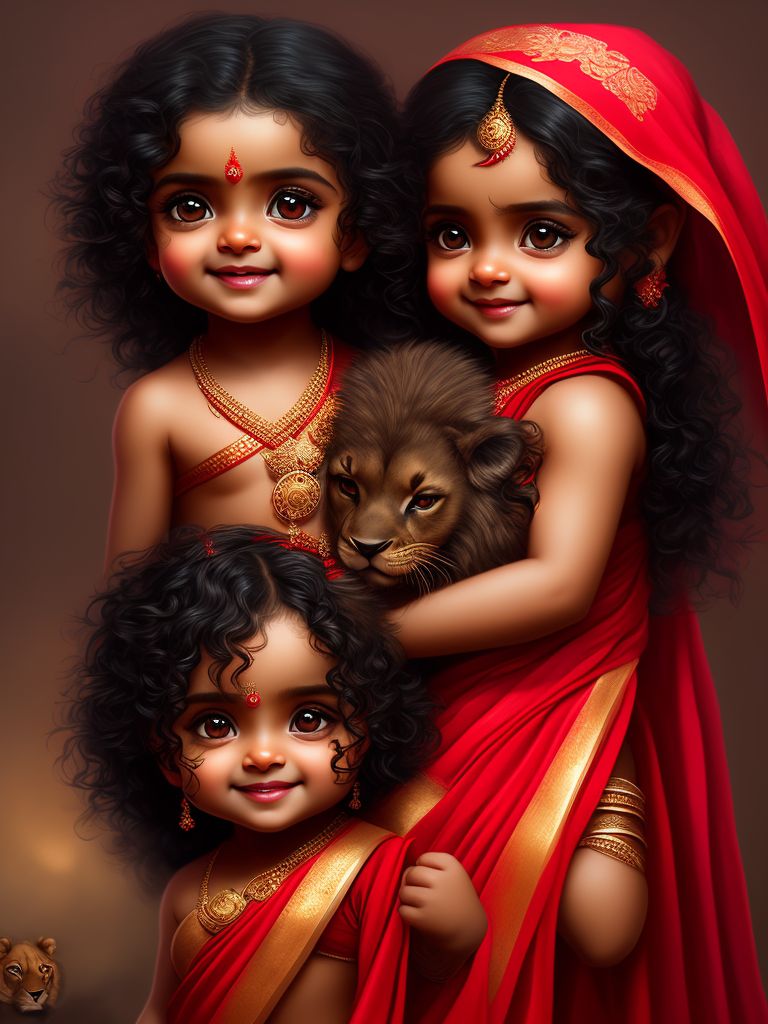 untried-deer255: beautiful black hair baby wearing red sari, long ...