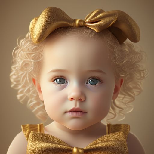 cute baby girl with green eyes and curly hair