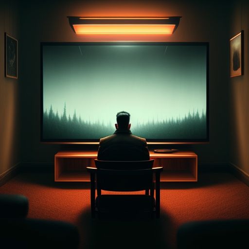 Watching Tv In The Dark