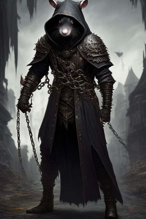 prompthunt: blind pale man, scarred face, dark hood, black robes, mystery,  fantasy, character, artwork, detailed