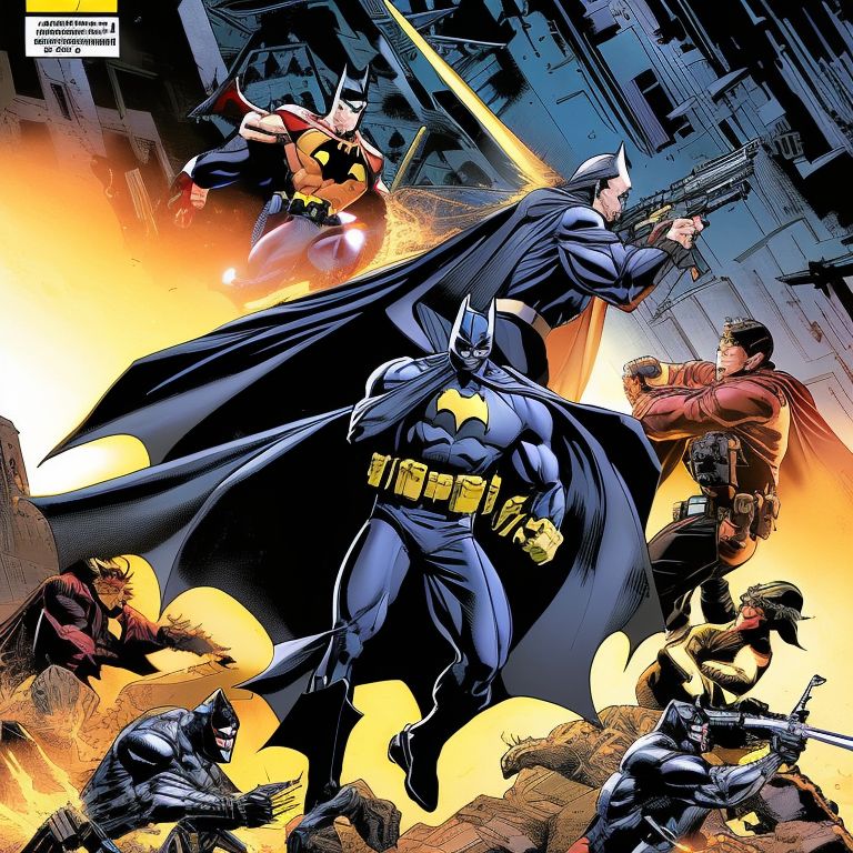 zigzag-rook332: ((Dynamic art)), ((masterpiece)), ((Batman comic book ...