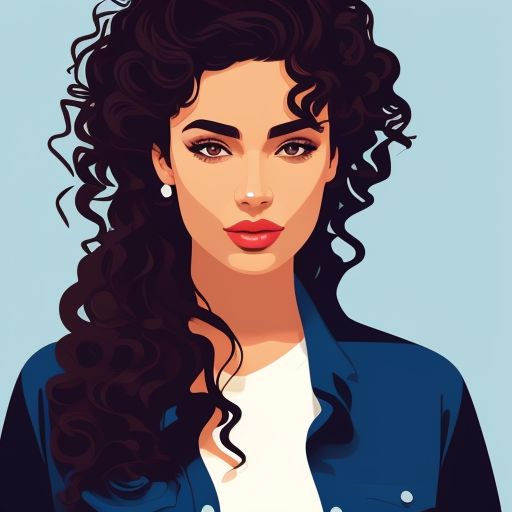 Vector illustration, Flat illustration, Illustration, simple, Minimalist, woman with curly hair, Digital art, Sharp focus, Stylized, Flat colors, Sharp, Fine details, New Yorker, Clean, Cel shaded, Shaded, full body with olive shirt and blue jeans, women looking behind
, Trending on Artstation, Popular on Dribbble, Cozy wallpaper, Pastel colors
