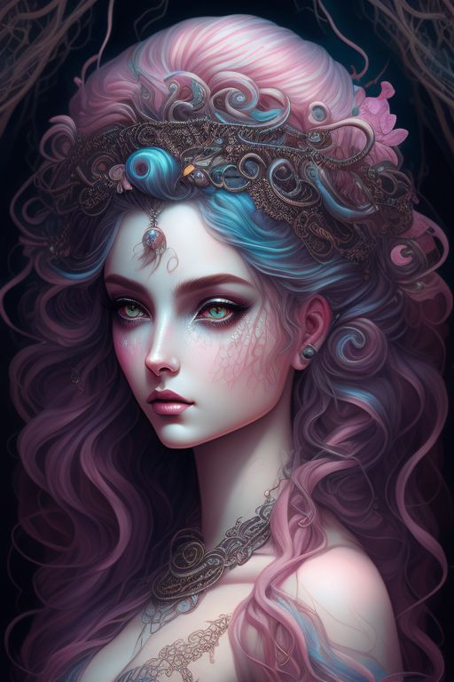 Dreary-wren426: Medusa Goddess, Gothic Style, Hair Shaped Snake 