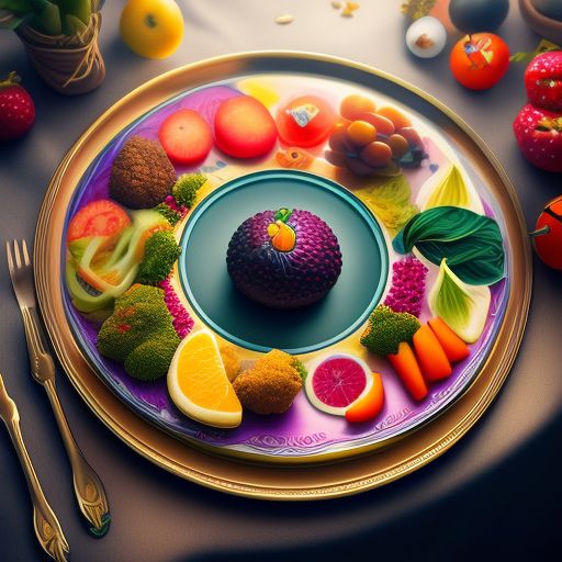 Dense Turkey Healthy Food Plate Healthy Colorful Tasty Table