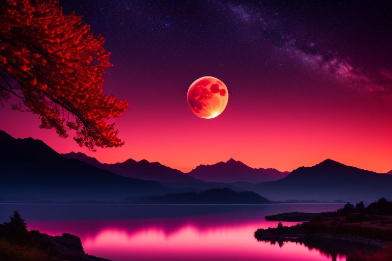 red night sky wallpaper