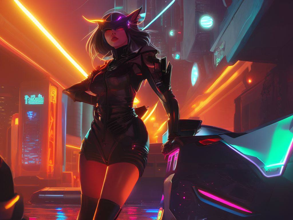 Cyberpunk Girl Live Wallpaper