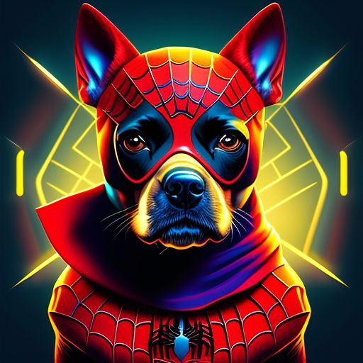 spiderman dog mask