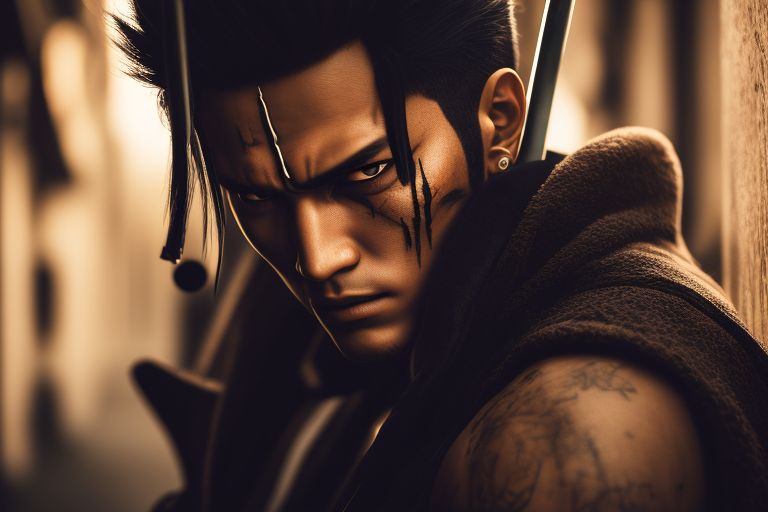 quietcrow104 Roronoa Zoro with scars and cool