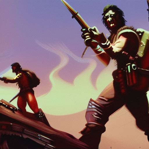 primaryeel196 group of wasteland adventurers, post apocalyptic city