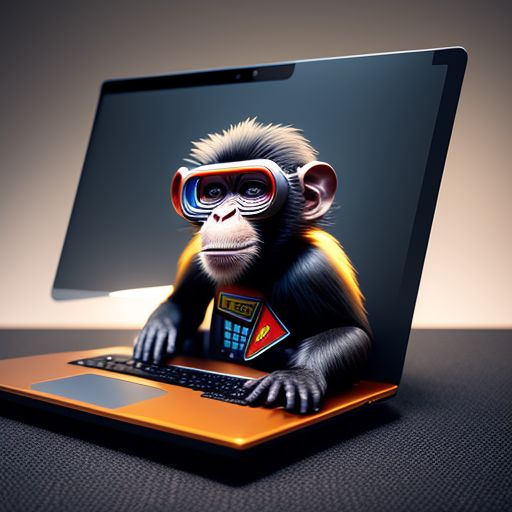 monkey laptop