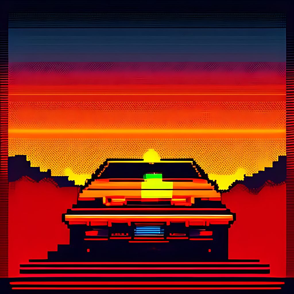 Myndcruzer A Car Driving Into The Sunset