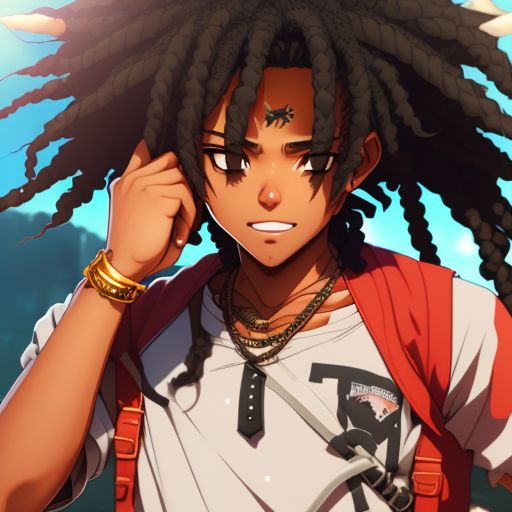 African anime, anime with black characters t-Shirt