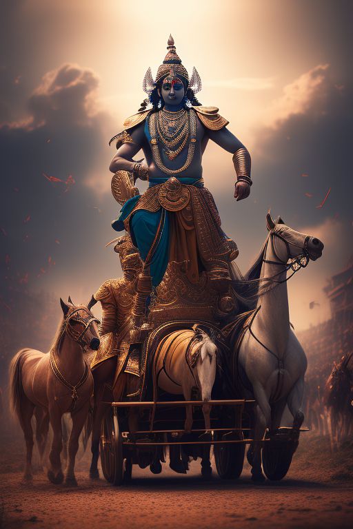 Gmaddie07 Highly detailed Lord Krishna from the Hindi Mahabharata