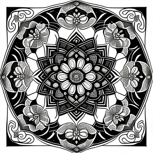 art nouveau coloring pages to print