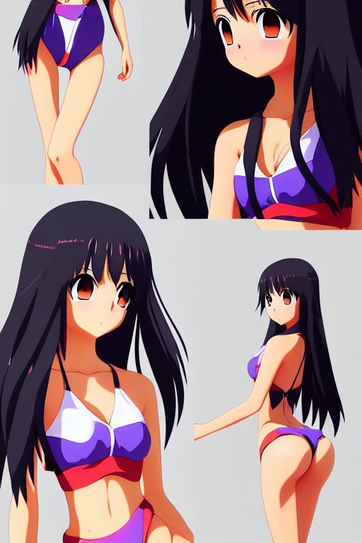 Cute anime clearance girl swimsuit