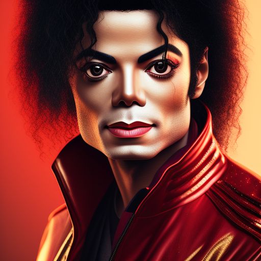 lazy-baboon510: Michael Jackson with a red jacket