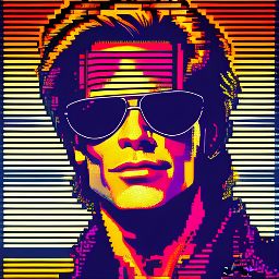 crt scan lines, Analog style, 2D, Illustration, Retrowave, David lee Roth aged 25 years old wearing sunglasses, noise inference, Masterpiece, 60Hz, Interlaced
