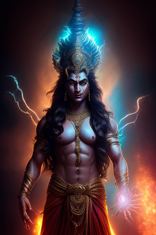 Shiva Goddess With Eight Arm Posing Stock Photo, Picture and Royalty Free  Image. Image 75157709.