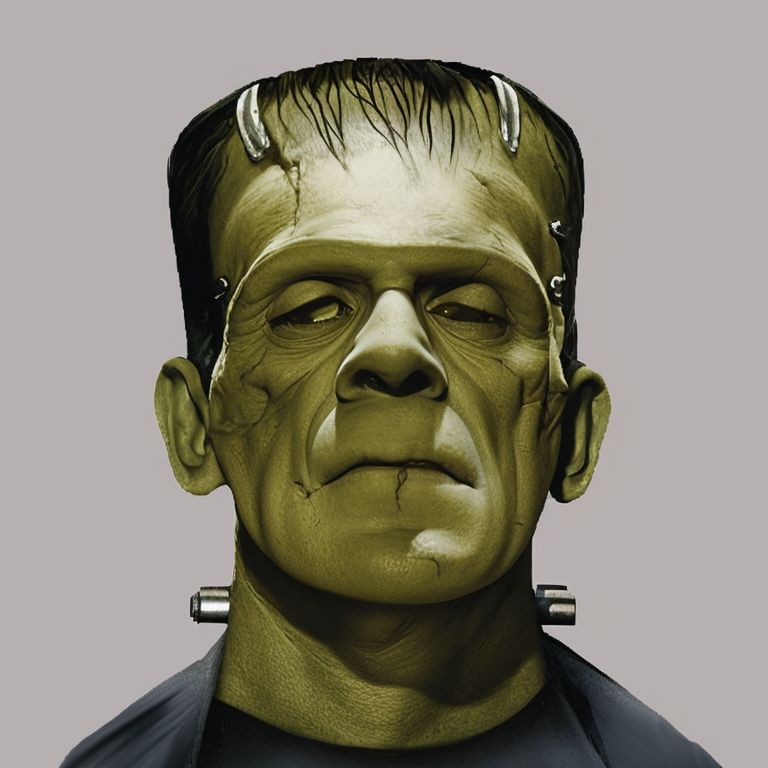 general-lion948: Raw photo, portrait, Lon Chaney as Frankenstein's ...