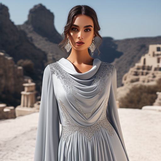 Cowl neck gown styles sale