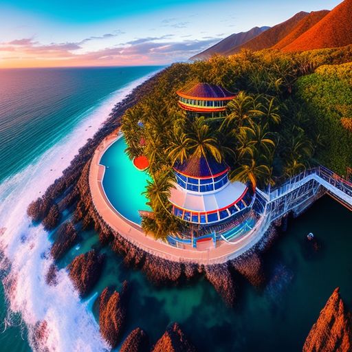 worseturtle85 bathing facility near the coast, colorful