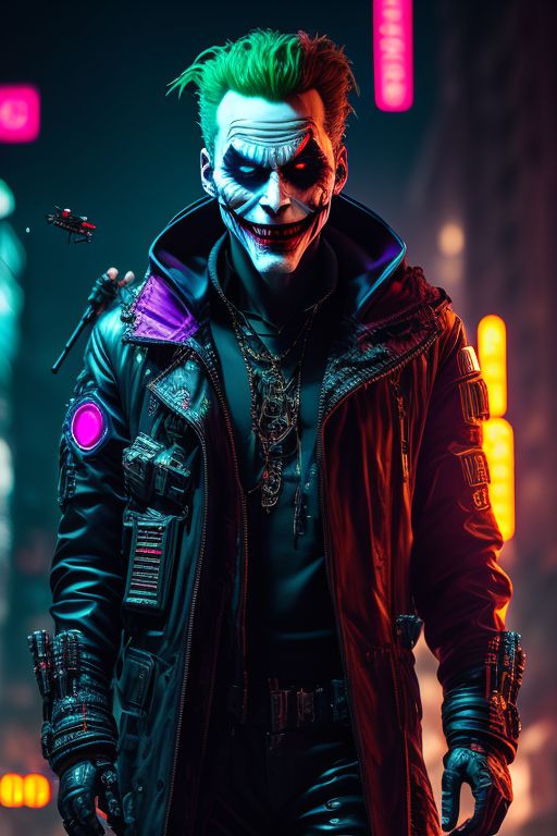 Joker Cyberpunk HD Wallpaper - Eyecandy for your XFCE-Desktop 