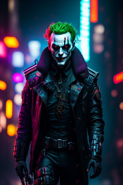 Joker Cyberpunk Wallpaper 4K