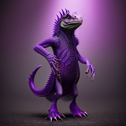 agile-rail862: Creepy, lanky, humanoid, quadrupedal, purple, scales ...