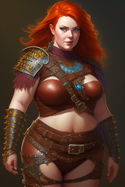 beautiful redhead curvy girl, Armor, castle background